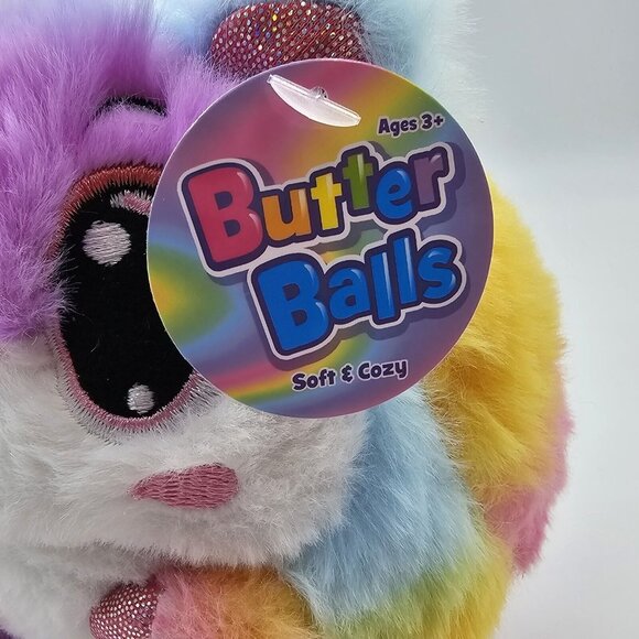 BMI Butter Balls Rainbow Sherbet Hamster Plush Sparkle Paws Stuffed Animal 5.5in - Picture 2 of 11